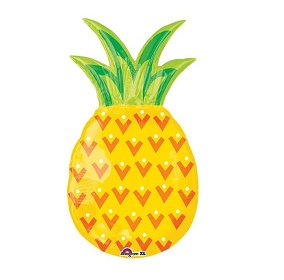 Tropical Pineapple Super Shape Mylar Balloon